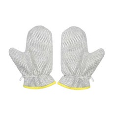 실버 와이어 설거지 장갑 방수 내열 주방 청소 흠집 방지 재사용 가능 손 보호 냄비 프라이팬용, S