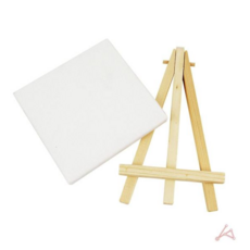 캔버스액자 작은캔버스 미니 그림그리기 판넬 이젤 세트 10x10cm, 본상품