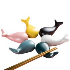 創意小鯨魚筷子架, 鯨魚筷託 - 藍色, 1套