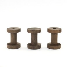 핸드메이드 나무실보빈 수예용 브라운소형, 10개 [낱개수량확인]