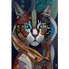 Ingooood 직소 퍼즐 1000피스 고양이 시리즈 엔터테인먼트 장난감 성인용 특별 졸업 또는 생일 선물 홈 데코 (프린스)_157838, New Cat Generation_157838