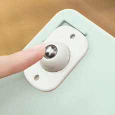 볼캐스터 바퀴 이동식 작은 바구니 볼룰러 실버, 본상품