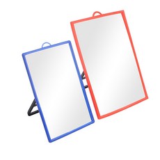 심플 클래식 사각 탁상거울 모던스타일, 10x15cm