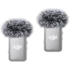 DJI 마이크 2 송신기TX용 2개 세트 윈드스크린 오스모 POT 3용 퍼리 윈드 머프 해외 직배송, 2 PACK, Black