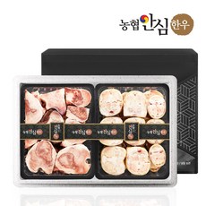 [농협안심한우] 한우 몸보신 선물세트 3호 4kg (사골2kg+우족2kg), 1개