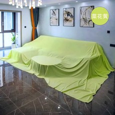 대형가구덮개 이사 먼지 소파 정리 차단 보호 천 커버 1개 워터 핑크, 4.5x3.5m × 4.5x3.5m × 콜리플라워 노란