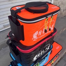 EVA 水桶 活魚桶 折疊 釣魚水箱 釣魚桶 路亞工具箱 收納盒, 30背带带侧兜