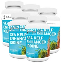 닥터베르그 씨 켈프 인핸스드 요오드 아이오딘 캡슐 Dr. Berg Nutritionals Sea Kelp Enhanced Iodine, 90정, 5개