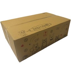 三層瓦楞紙箱 居家搬家收納整理箱, 彩繪毛孩版面, 1個