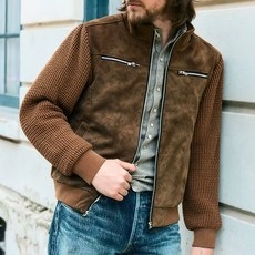 男士立領外套 時尚休閒防風夾克衫, M 建議體重（63-70 公斤）, 6874-灰色