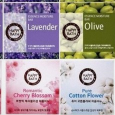 향좋은비누 해피바스 세안비누 4개세트, 해피바스 오리지널컬렉션 체리블로썸비누4개입