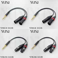 音源轉接線 XLR 公母 6.3 TS TRS 6.3mm Y線 Y扣 一分二 一對二 一轉二, 1個, 6.3mm單音TS 轉 雙XLR公,總長度10米 含雙邊頭 單條