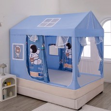 어린이텐트 어린이모기장 인디언텐트 유아텐트, 우주 비행사 - 맨 아래로 돌아가기  3면 암막 커튼