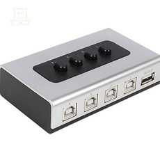 스토어-하유 넷메이트 USB2.0 선택기 4PC 1포트 벽걸이형 NM-US14 입력전환스위치
