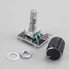 KY-040 로터리 엔코더 모듈 푸시 버튼 포함 20 PPR 아두이노 메뉴 제어 볼륨 모터 위치 DIY 라즈베리 파이 ESP32 BMS, [02] 1 pcs KY-040
