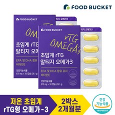 푸드버킷 초임계 알티지 오메가3 26.1g, 30정, 2개