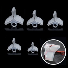 히트페이스 대용량 트레블훅캡 5종 50개입, 1세트, 1g, 화이트