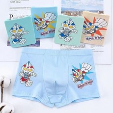 兒童内褲 女童内褲 男童女褲 學生卡通不夾臀短褲純棉兒童內褲男童奧特曼平角中小童寶寶四角 1公斤 2斤