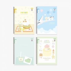 188X260mm24매75g 펜피아 3-6좁은칸 색상랜덤출고 알림장 (1개입) 스프링 1000, 권 (1개입)