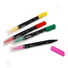 가을다미추천 캘리그라피 트윈펜 캘리그라피붓펜, 6색