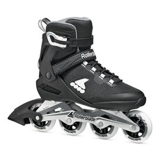 Rollerblade Macroblade 80 남성용 성인 피트니스 인라인 스케이트 블랙/그레이 라이프스타일 인라인 스케이트