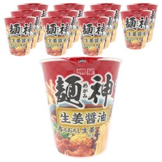 明星食品 麵神 生薑醬油味杯麵, 12個
