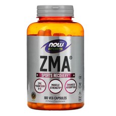 NOW Foods Sports ZMA 1PACKAGE 운동 후 회복 베지 캡슐, 180정, 1개