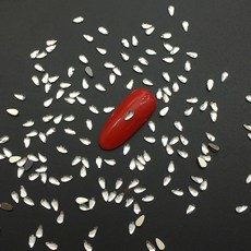 DFMEI 100顆平底異形鑽不掉底迷你混裝美甲鑽飾平底鑽爆閃美甲飾品碎鑽, 1個, 水滴2*4mm(約100顆):如圖