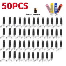 50PCS 4CH 원격 제어 433MHz 자동차 키 차고 문 게이트 오프너 원격 제어 복제 복제 코드 4 버튼 송신기, Mixed 색상