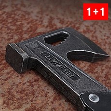 손도끼 스텐 캠핑 벌목 장작 캠핑칼 야외 절단 철제 손잡이, 1개, 상세페이지 참조