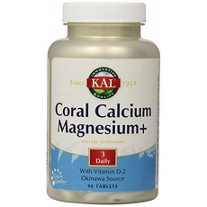KAL 珊瑚鈣鎂Plus錠, 90顆, 1罐