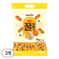 무직타이거 미니 꿀 꽈배기, 3개, 1kg