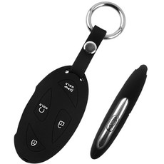 더조은셀러 그랜저 GN7 코나 SX2 아이오닉6 호환 스마트키 키홀더 실리콘 스마트 5버튼 Key52, 블랙, Key-52