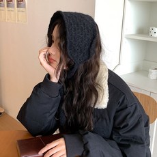 秋冬針織羊毛耳罩 純色簡約毛線耳罩 女款耳套防寒保暖耳暖耳捂子