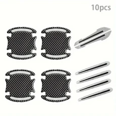 호환 차량 반사 장식 스티커 도어 그릇 도어 거울 충돌 방지 스트립 10 개, 01 하얀색