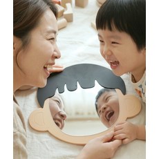 (다르담) 유아 아기 어린이 감정 표현 표정 역할 놀이 교구 장난감 안전 거울, 단일, 1개