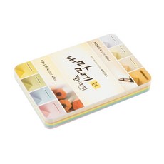종이문화 내맘에 캘리그라피 패드 콤보 엽서, 혼합 색상, 80매입
