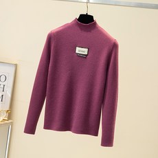 추동 기모에 도톰한 일체형 수유 니트 반폴라 수유 이너 니트 탑