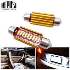 2x31mm 36mm 41mm CANBUS Led SV85 264 꽃줄 인테리어 조명 자동차 램프 돔 전구 트럭 라이트 번호판 화이, 01 Ice Blue, 01 39mm
