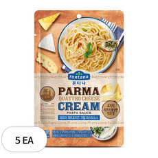 폰타나 파르마 콰트로치즈 크림 파스타소스, 130g, 5개