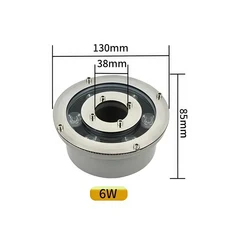 6W9W12W 플로어 라이트 정원 장식 램프 IP67 완벽방수 야외 조명 마당에 대한 벽 프로젝션, 04 6W, 01 CHINA, 21 warm white AC12V