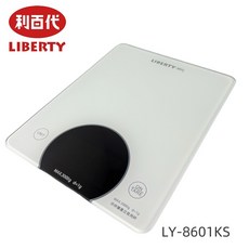 利百代LY LED料理秤 LY-8601KS 食物料理秤 最大3kg 最小感度5g, 白色, 3kg