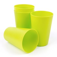 성심품 컬러 파티컵 4P 아이스컵, 그린