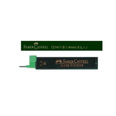 德國輝柏 FABER-CASTELL 121411 自動 鉛筆 鉛筆芯 B 1.4mm ( 6支入), 1個