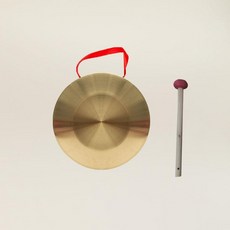 징 꽹과리 황동 국악기 세트 미니 소형 공연 연주, 1개, 25cm