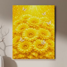 풍수액자 해바라기 액자 그림 집들이선물 개업선물 인테리어 그림, 6.잘풀리는 나비 해바라기