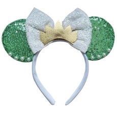 Viwind 여성 및 남성용 마우스 귀 머리띠 공주 코스프레 파티 코스튬용 스팽글 리본 헤어밴드 성인용 축제 공원 헤드웨어-7