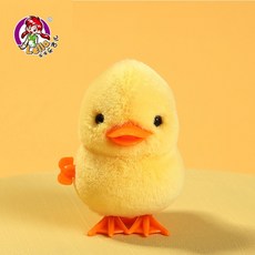 小雞玩具 發條小雞 小鴨玩具 寶寶玩具 獎勵小禮物, 1個, 跳跳黃鴨