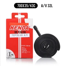 1PCS Kenda 700c 내부 튜브 700x18/23c 23/25c 28/32c 35/43c 45c 자전거 카메라 Schrader Presta 밸브, 700x35-43c AV32L x1, 1개