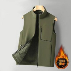 男士刷毛防潑水無袖機能保暖背心外套